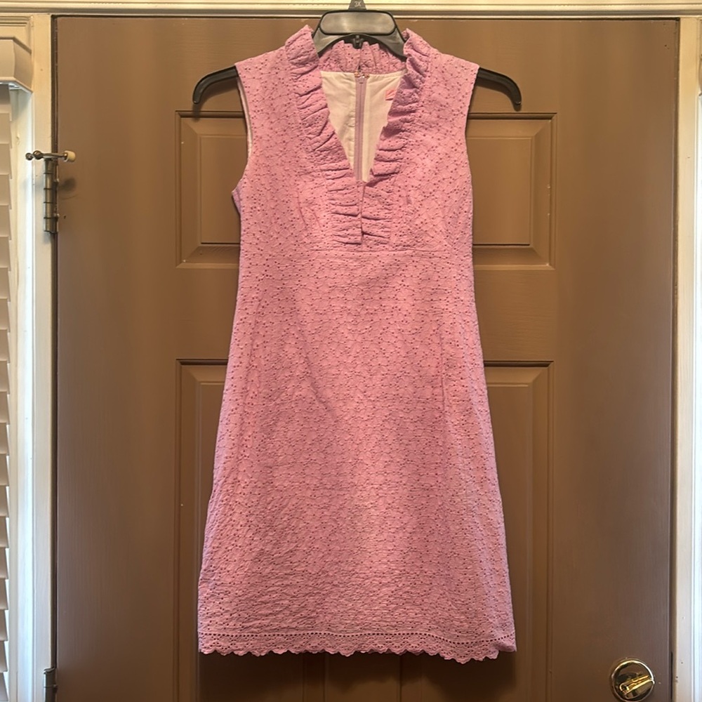 Lilly Pulitzer Adeline Eyelet Shift Dress size 0